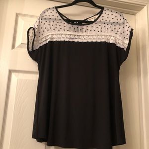 Black and white shirt